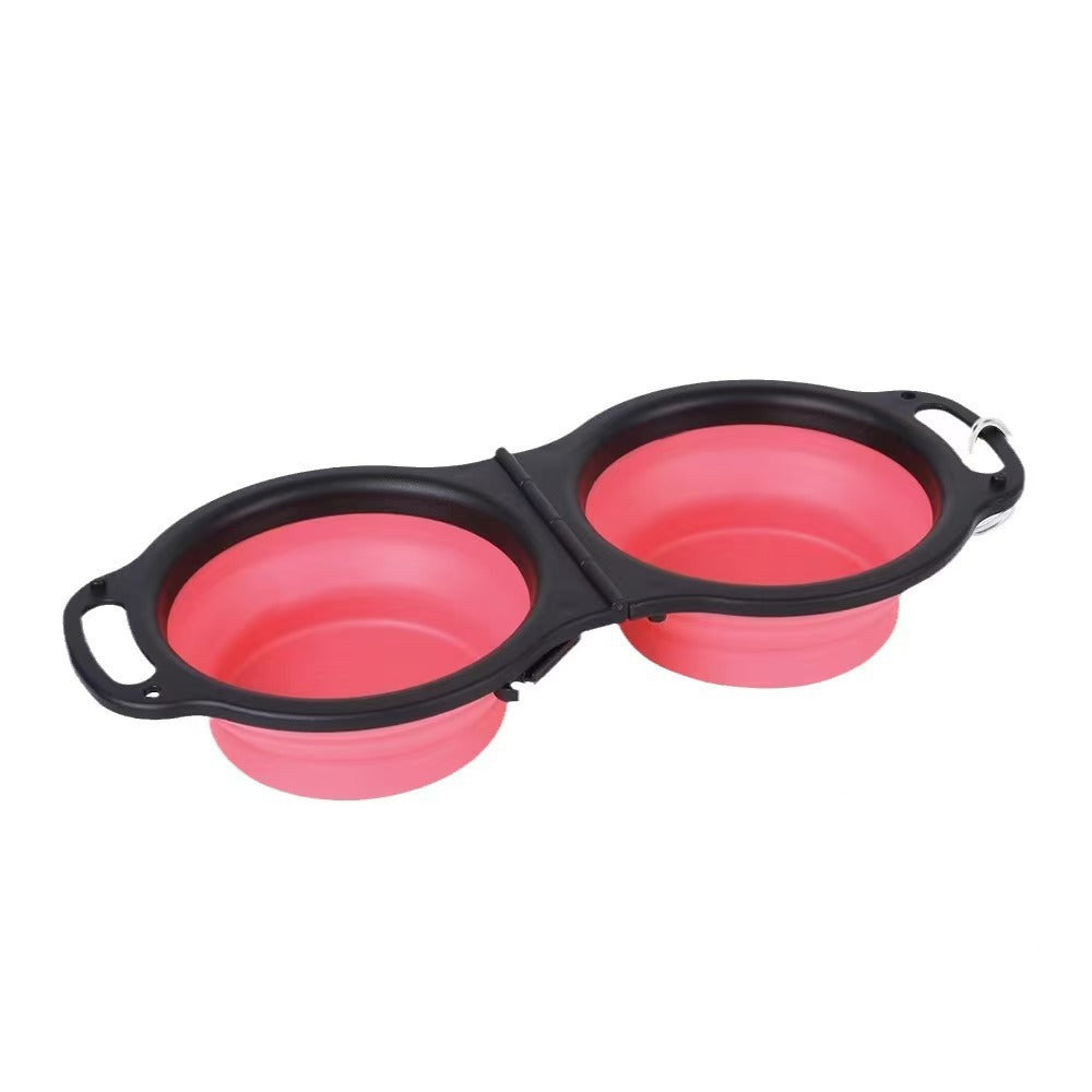 Ciotola Due in Uno Richiudibile per Cani e Gatti