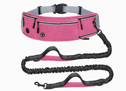 Guinzaglio da Corsa Mani Libere con Cintura e Marsupio Integrato