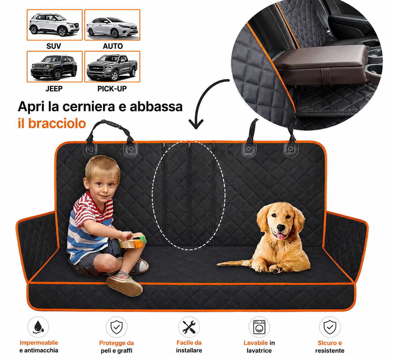 Bark Buddy™ Coprisedile Impermeabile Premium