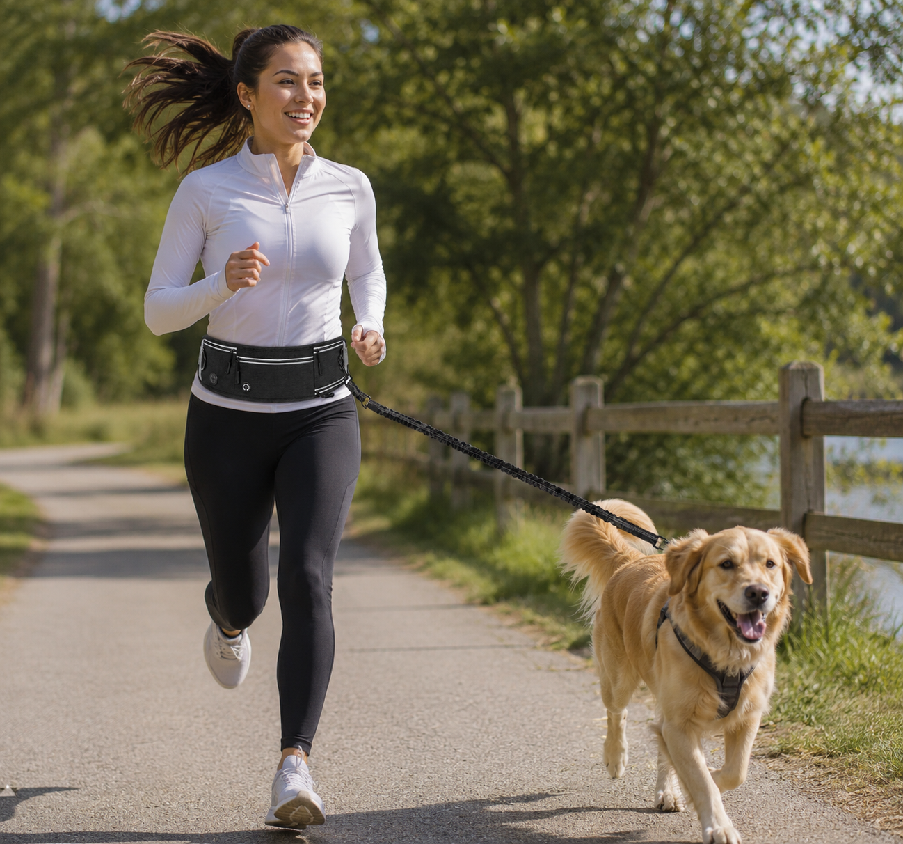 Bark Buddy™ Guinzaglio Running Hands-Free Elasticizzato 🐾