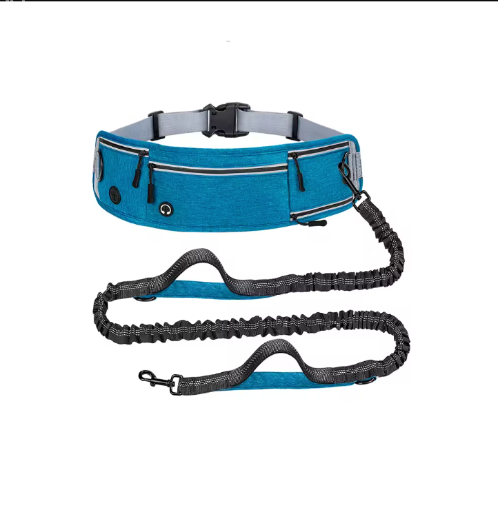 Guinzaglio da Corsa Mani Libere con Cintura e Marsupio Integrato